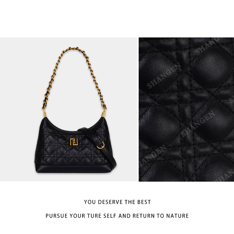 【尚恩CC】GQ-7994-黑色-轻奢时尚百搭新款女包