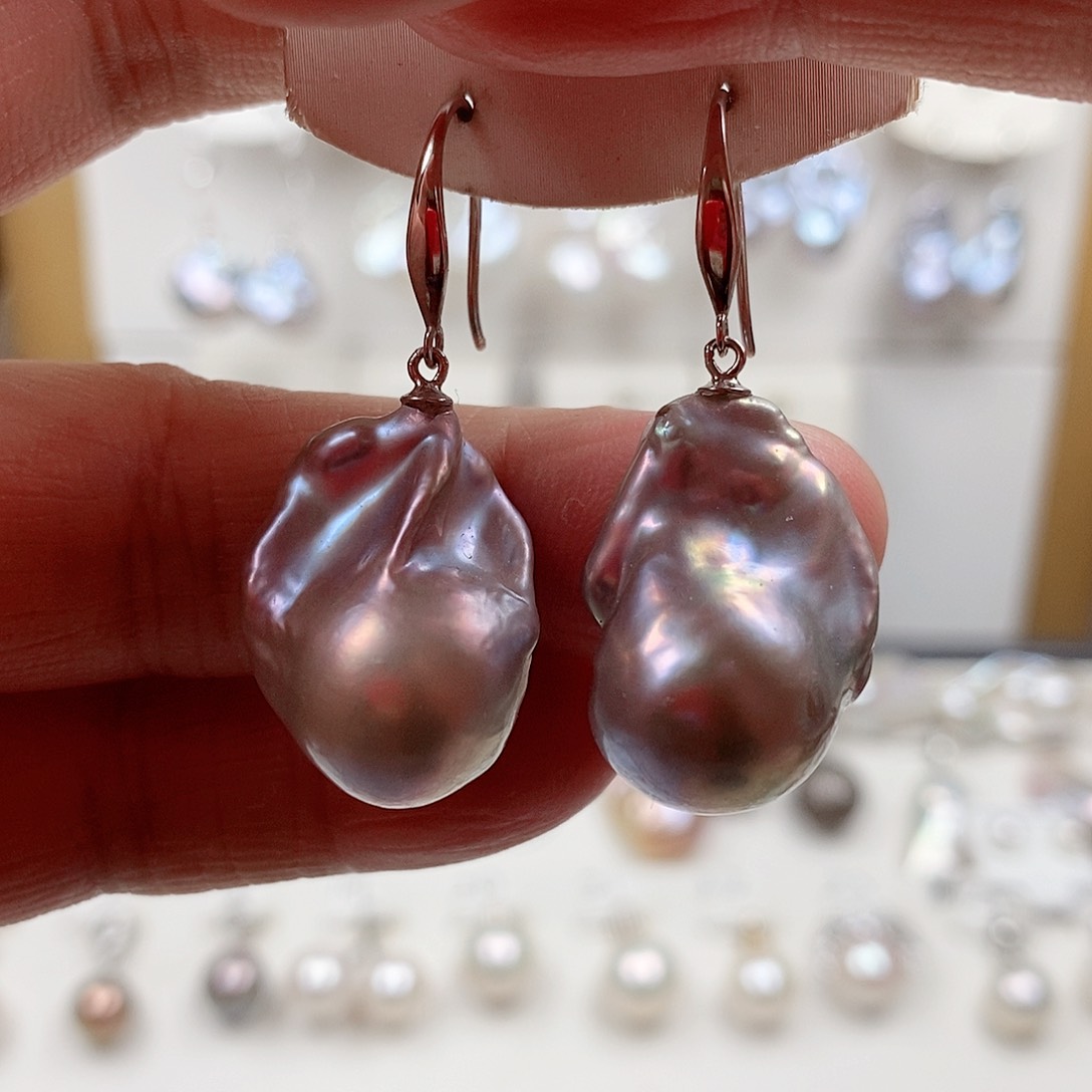 淡水珍珠银S925镶嵌颈饰