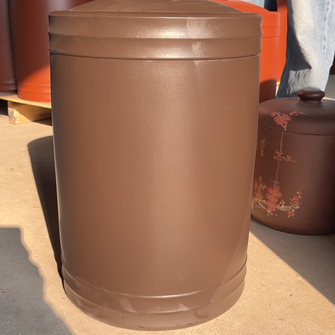 紫砂茶叶罐23 饼茶叶罐
