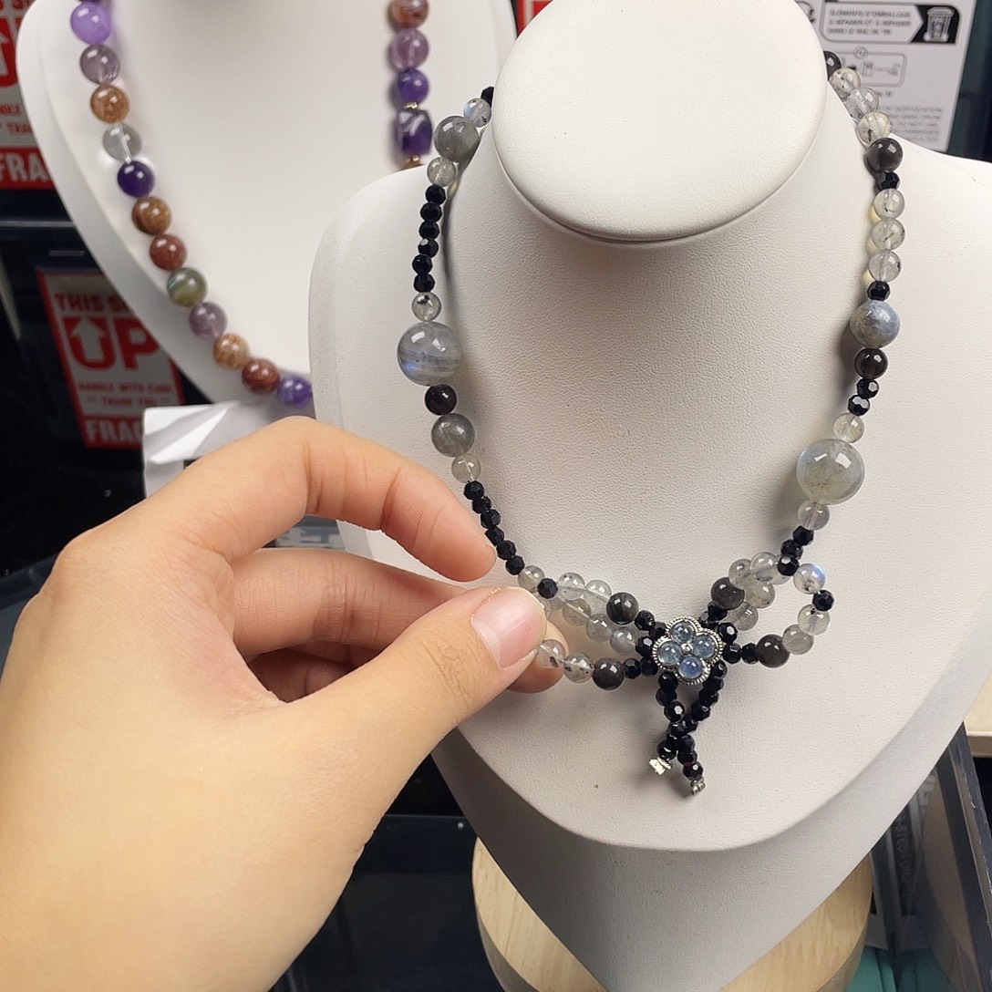 手链烟晶银S925镶嵌