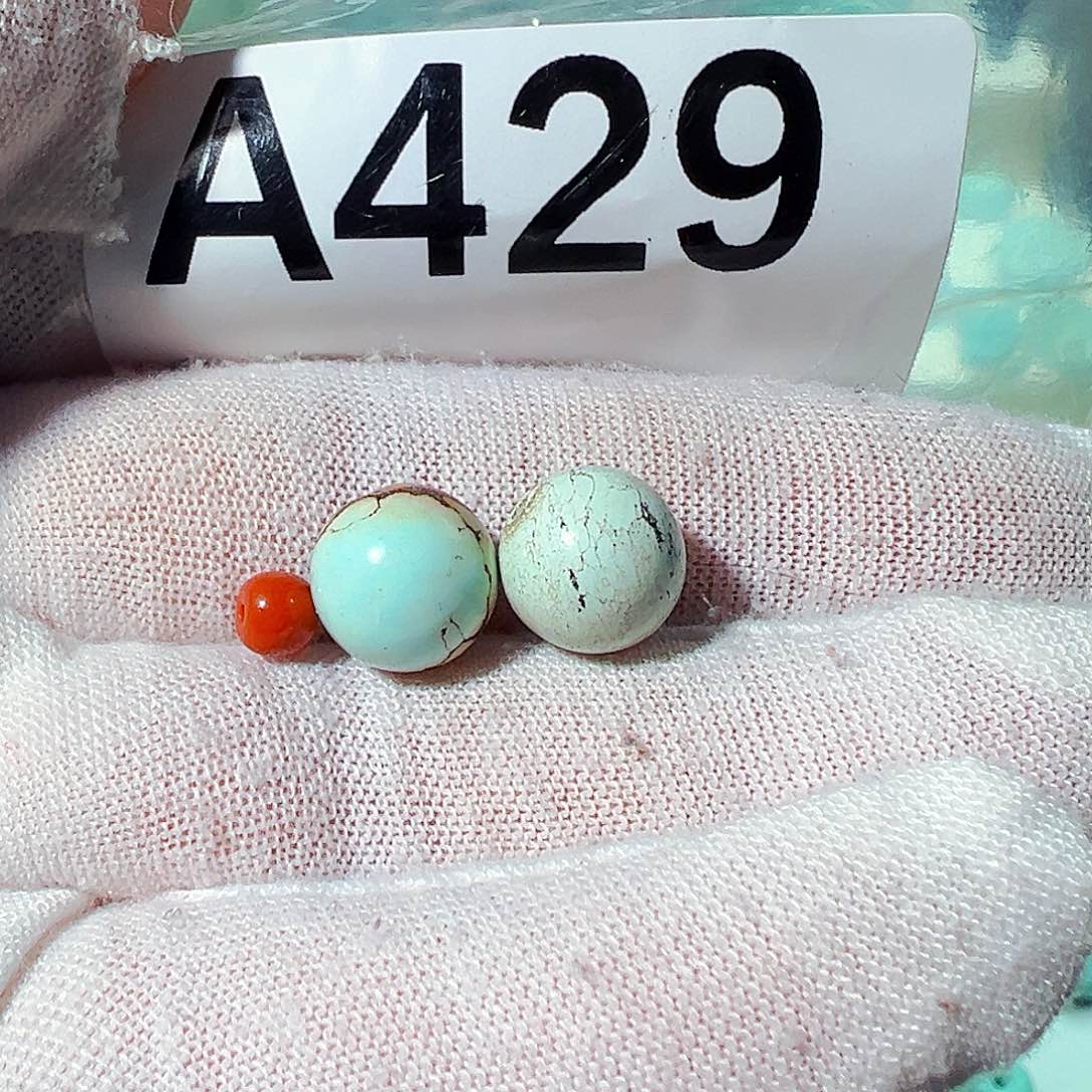 南红玛瑙卡9对珠未镶嵌