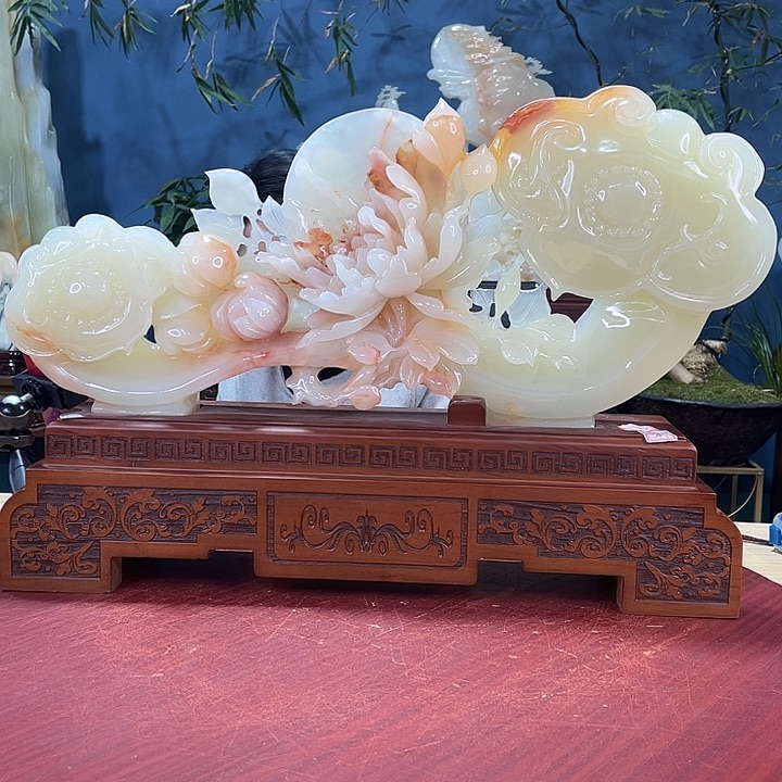 石材天然玉石摆件