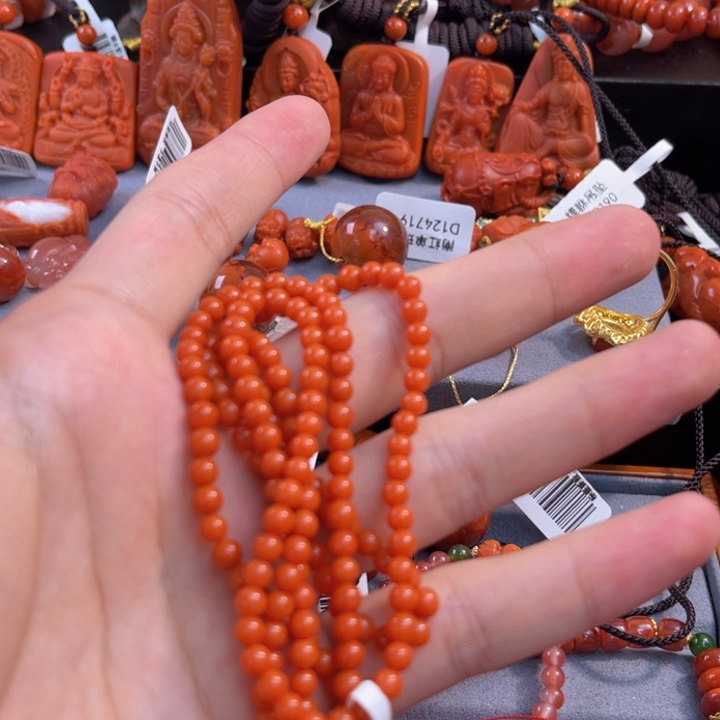 南红玛瑙多样性发一未镶嵌保山小米链4mm