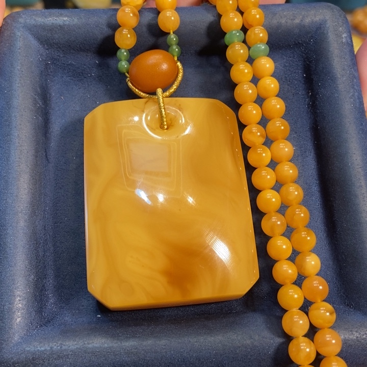 蜜蜡颈饰未镶嵌蜜蜡