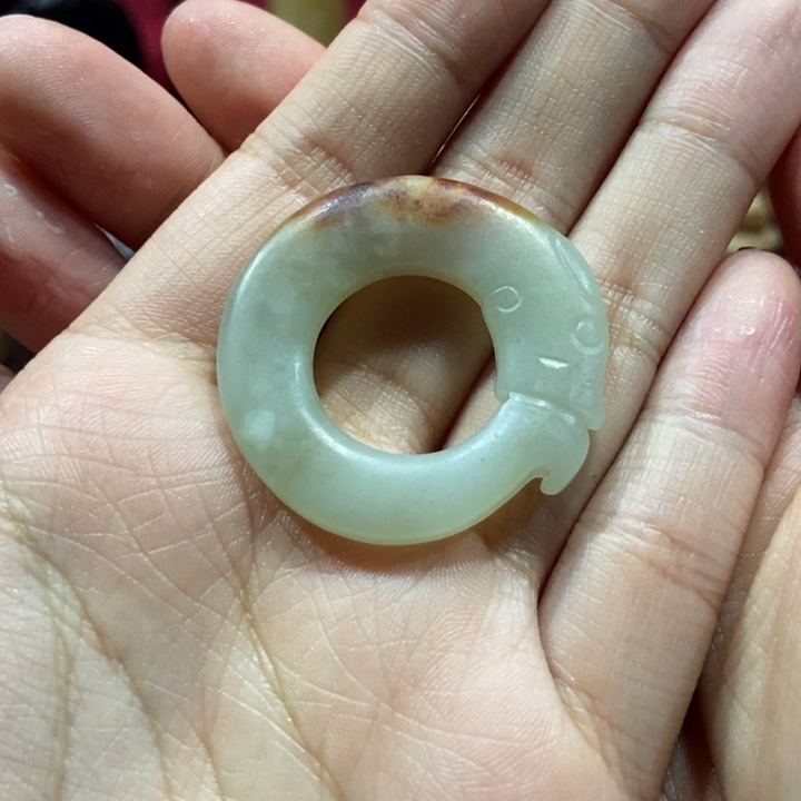 和田玉挂件未镶嵌一**伴