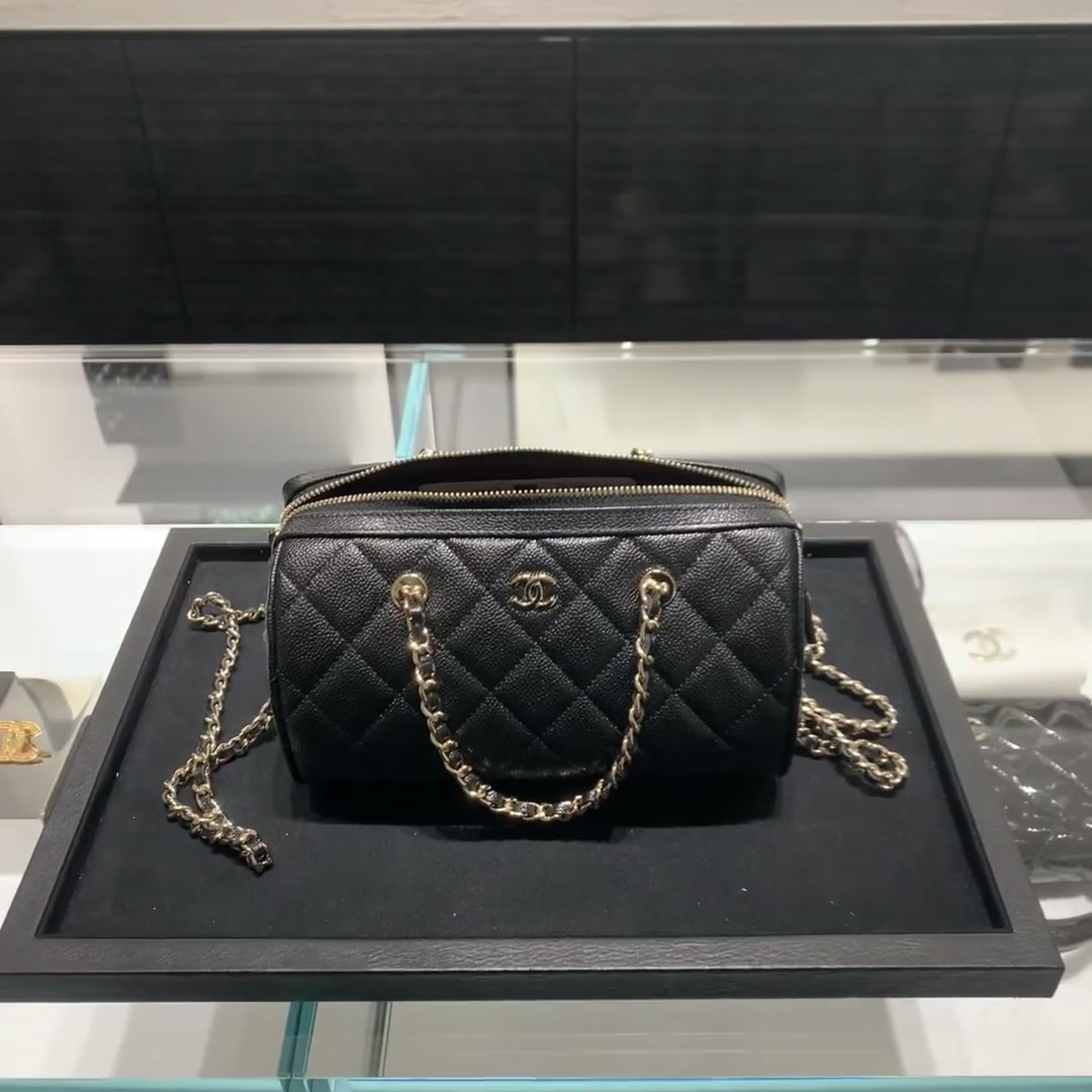 99新 Chanel/香奈儿 青奢荟/香奈儿25p保龄球斜挎包/89984