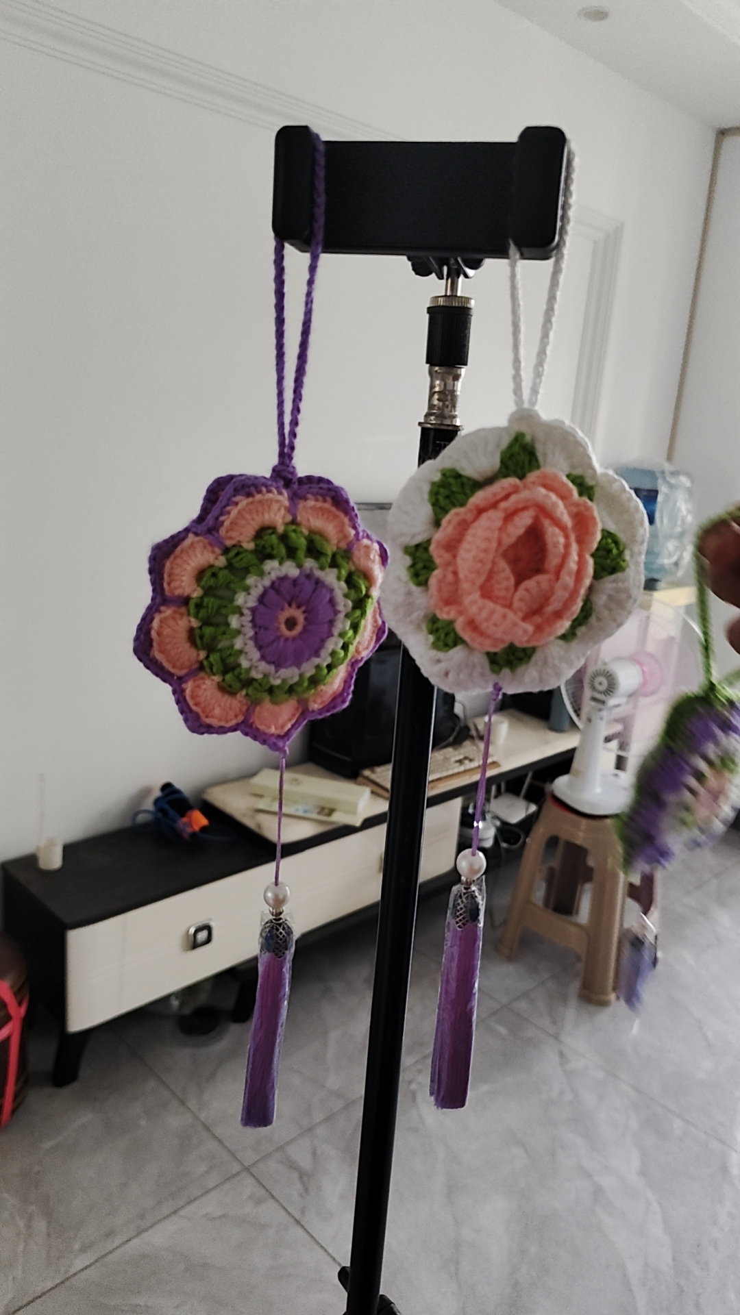百搭时尚DIY手工编织车子悬挂，背包.随身抽屉，房间清香，香包香囊