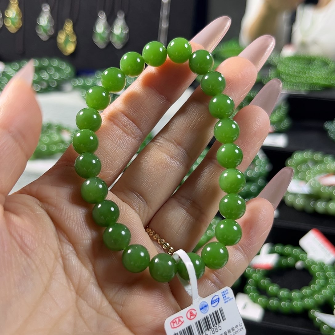 未镶嵌和田玉（碧玉）手链8