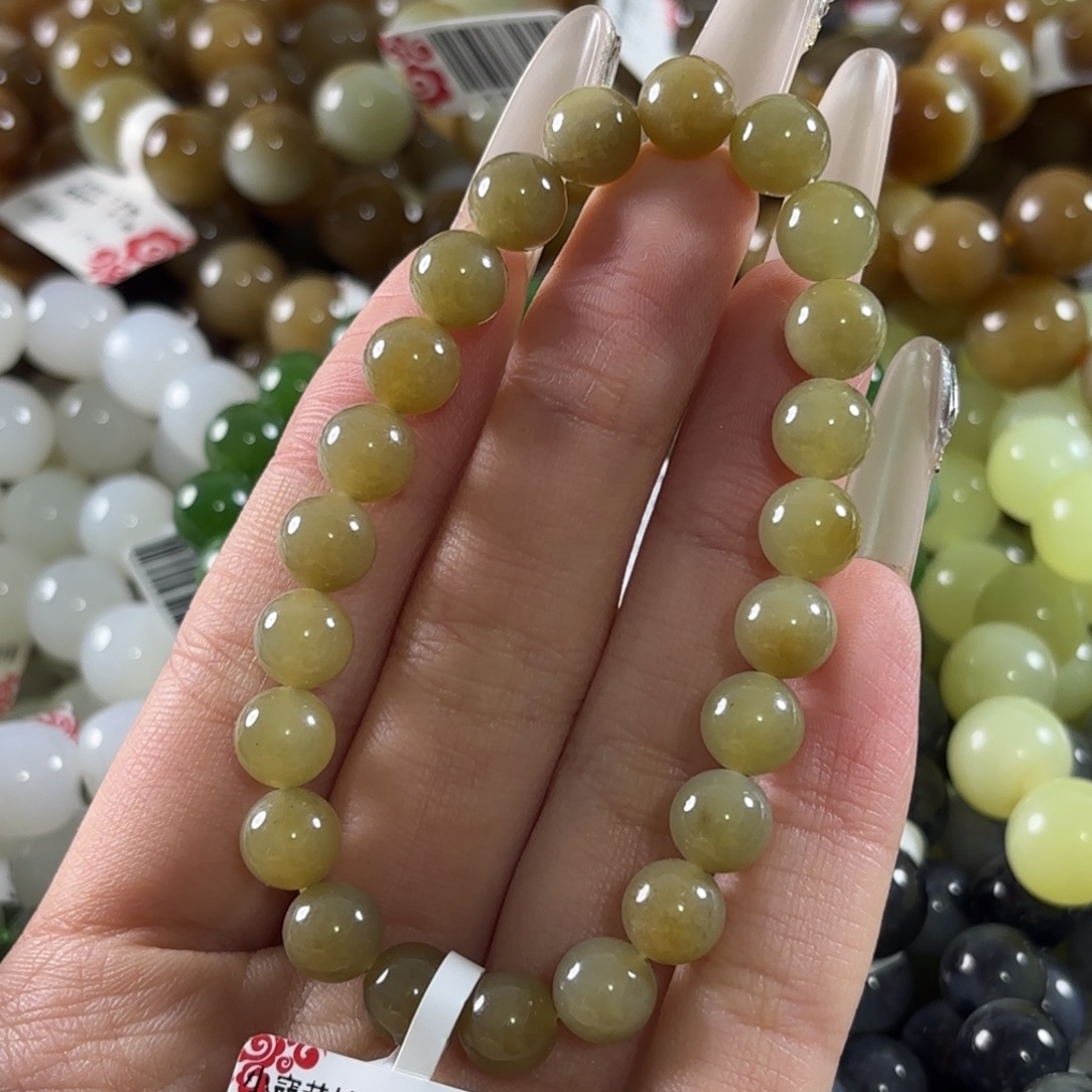 和田玉未镶嵌手链385