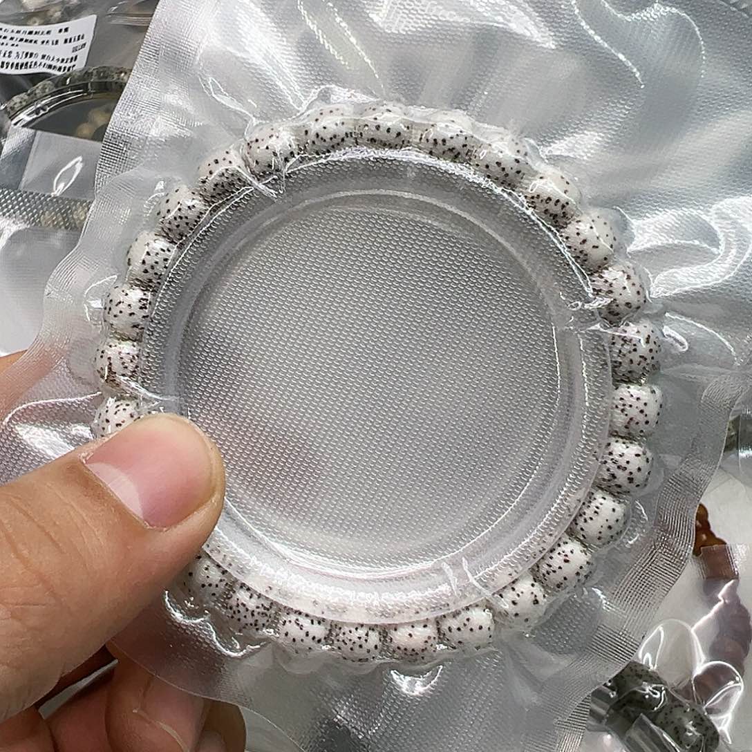 星月菩提手串67卓越大眼睛原脂白星月菩提单圈87