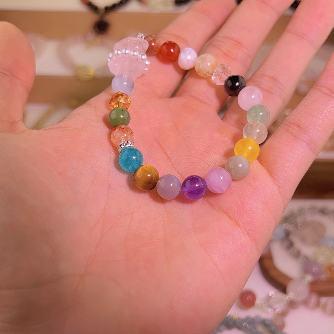 水晶手链未镶嵌手串