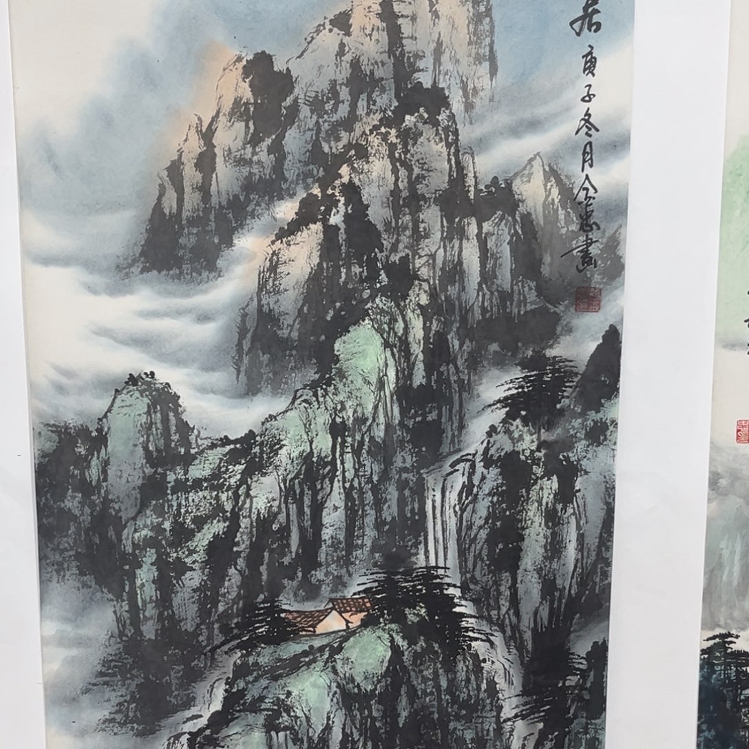 国画绘画作品多次参加
