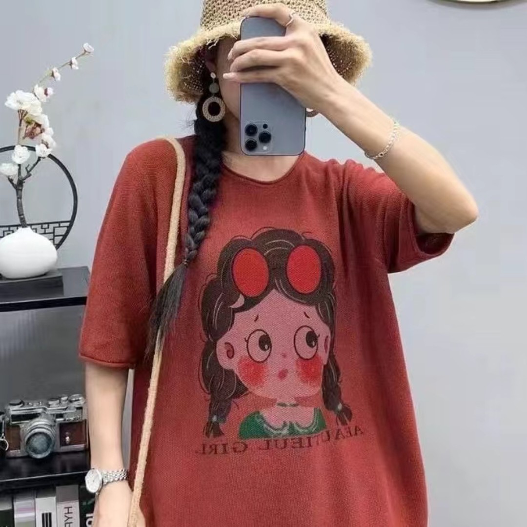 6823款眼镜美女上衣