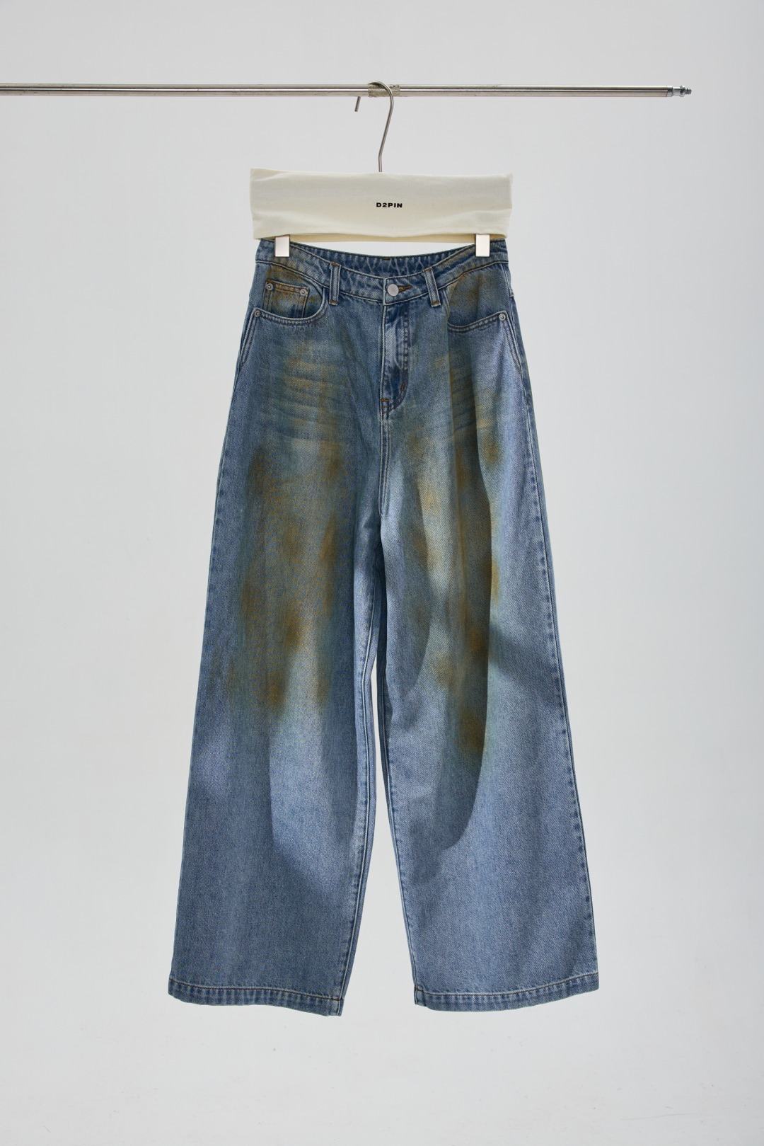 HTT小众设计感原创百搭水洗牛仔裤5305151