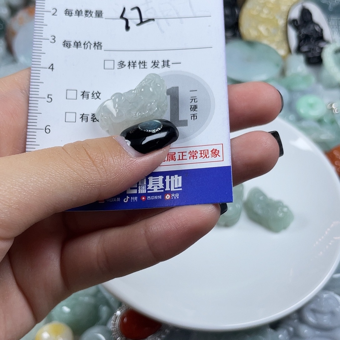荔***水翡翠未镶嵌颈饰1156