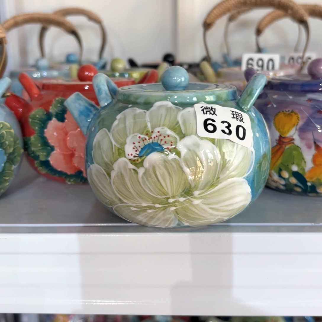 景德镇手绘高温釉下彩陶瓷茶具
