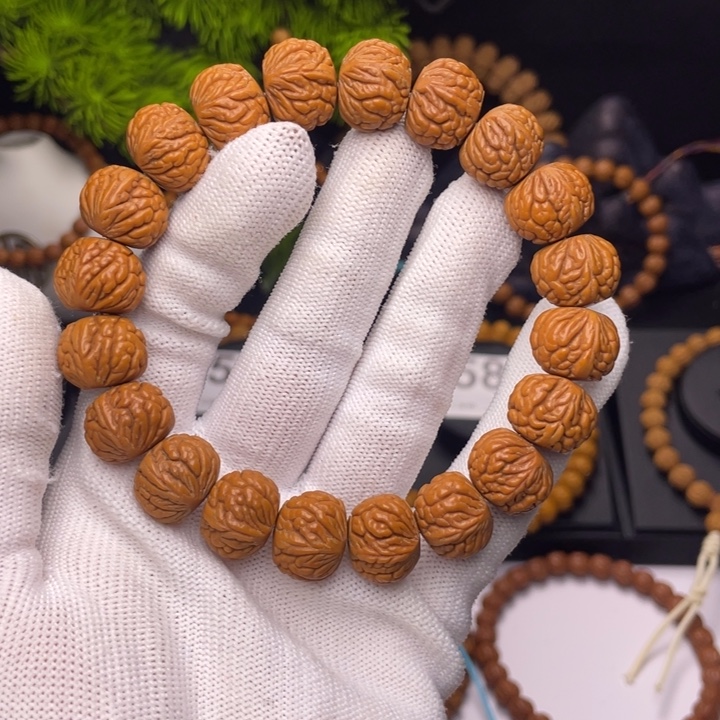 桃核吊坠野生荔枝纹15尺寸