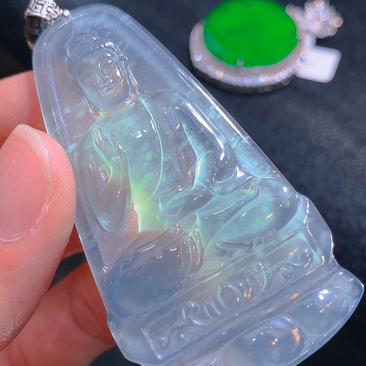 【闪购商品】翡翠颈饰18K金镶嵌翡翠