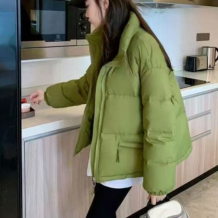 立领短款外套女冬季韩版