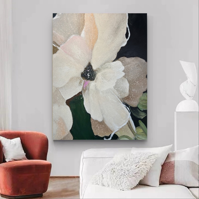 纯手绘油画《漫影时光》现代简约客厅卧室装饰画艺术氛围挂画