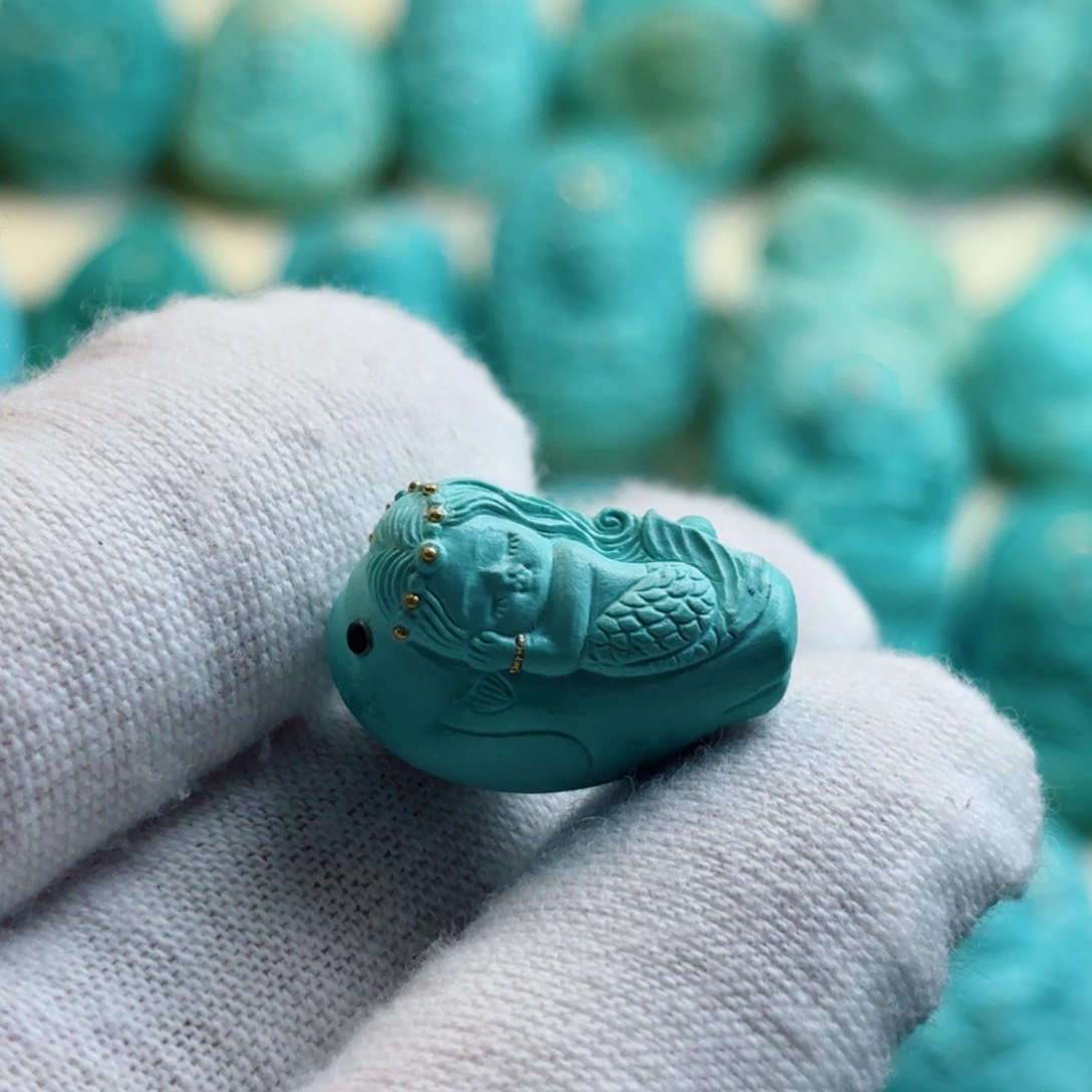 未镶嵌绿松石珠宝奇石