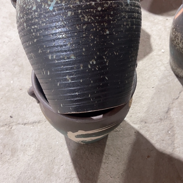 红陶口径19高度21两只小瑕疵