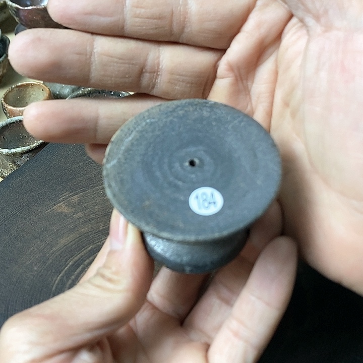 杯手工粗陶、柴烧茶器