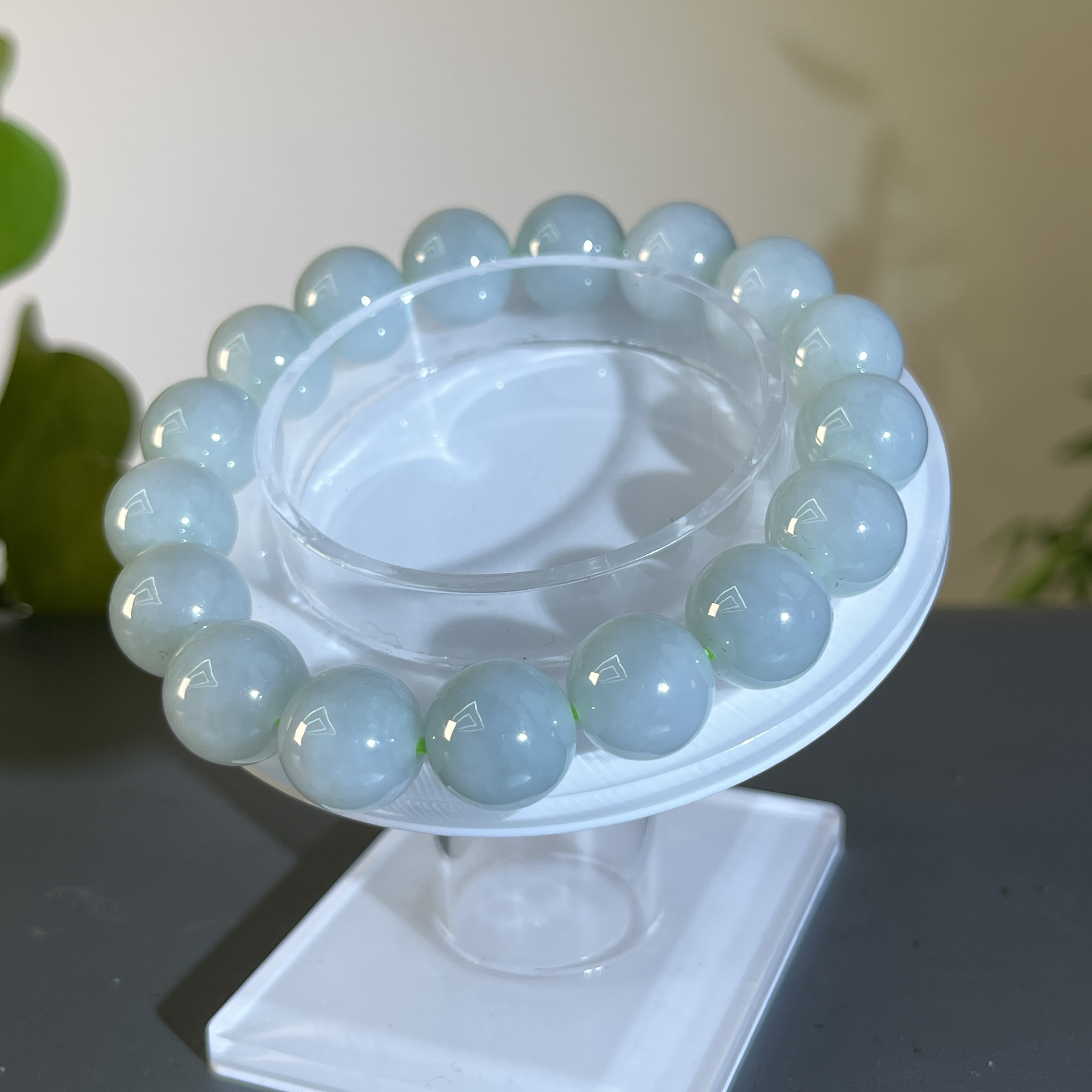 JCA06-164 天然缅甸翡翠A货 翡翠手串