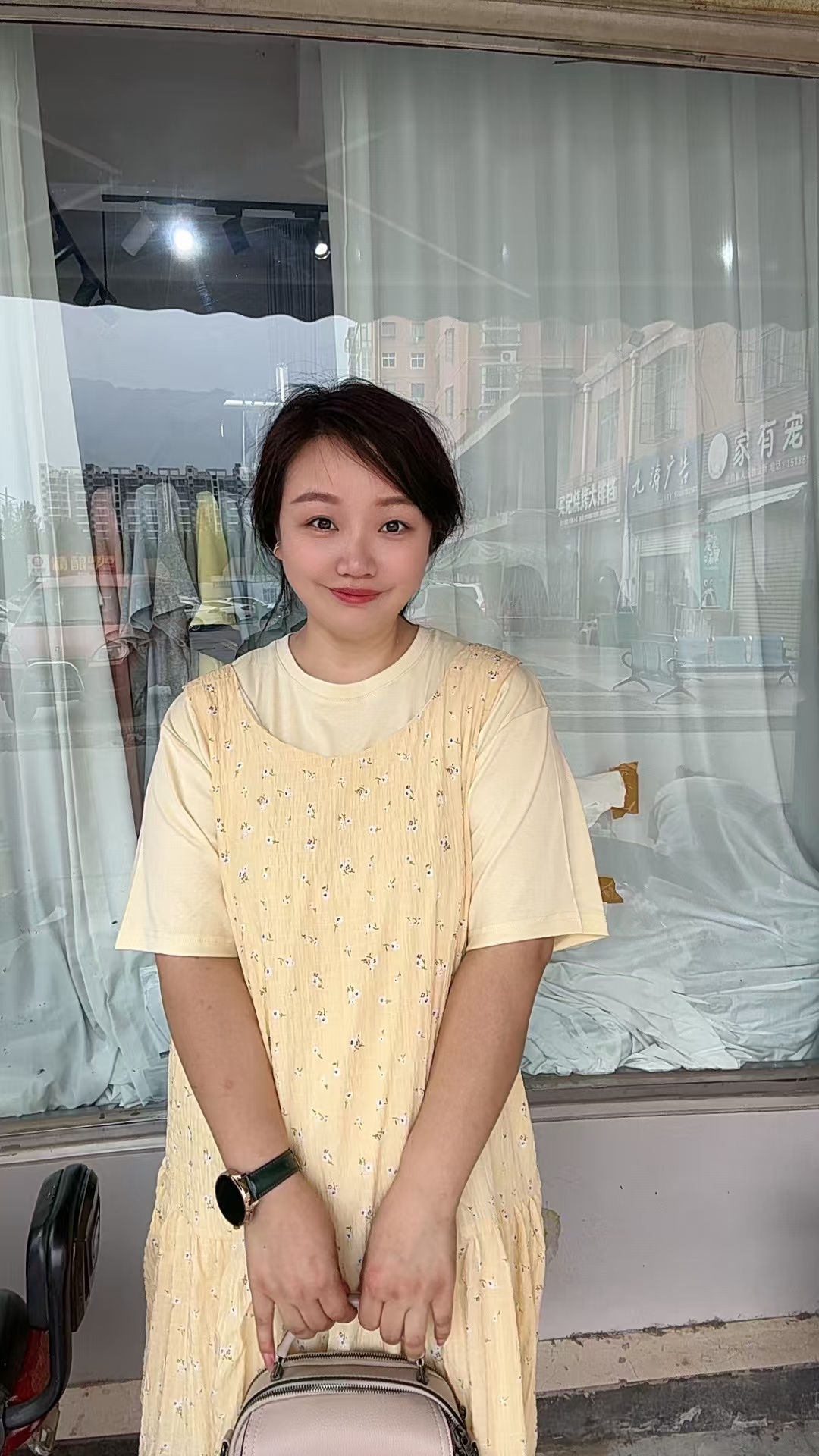 甜美吊带连衣裙短袖套装夏季穿搭25090