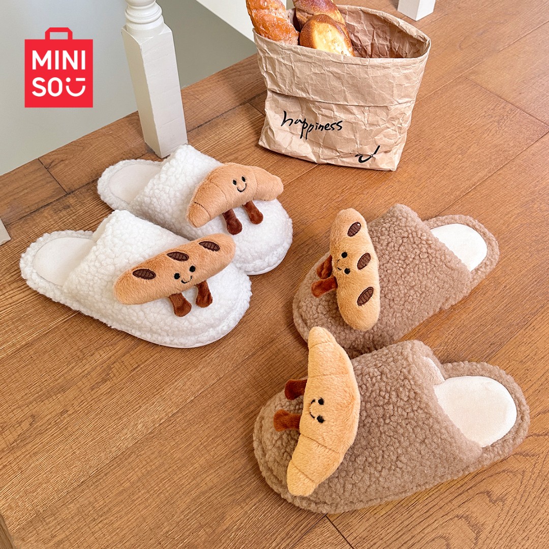 MINISO/名创优品棉拖鞋女士款2025新款爆款秋冬季拖鞋防滑月子鞋