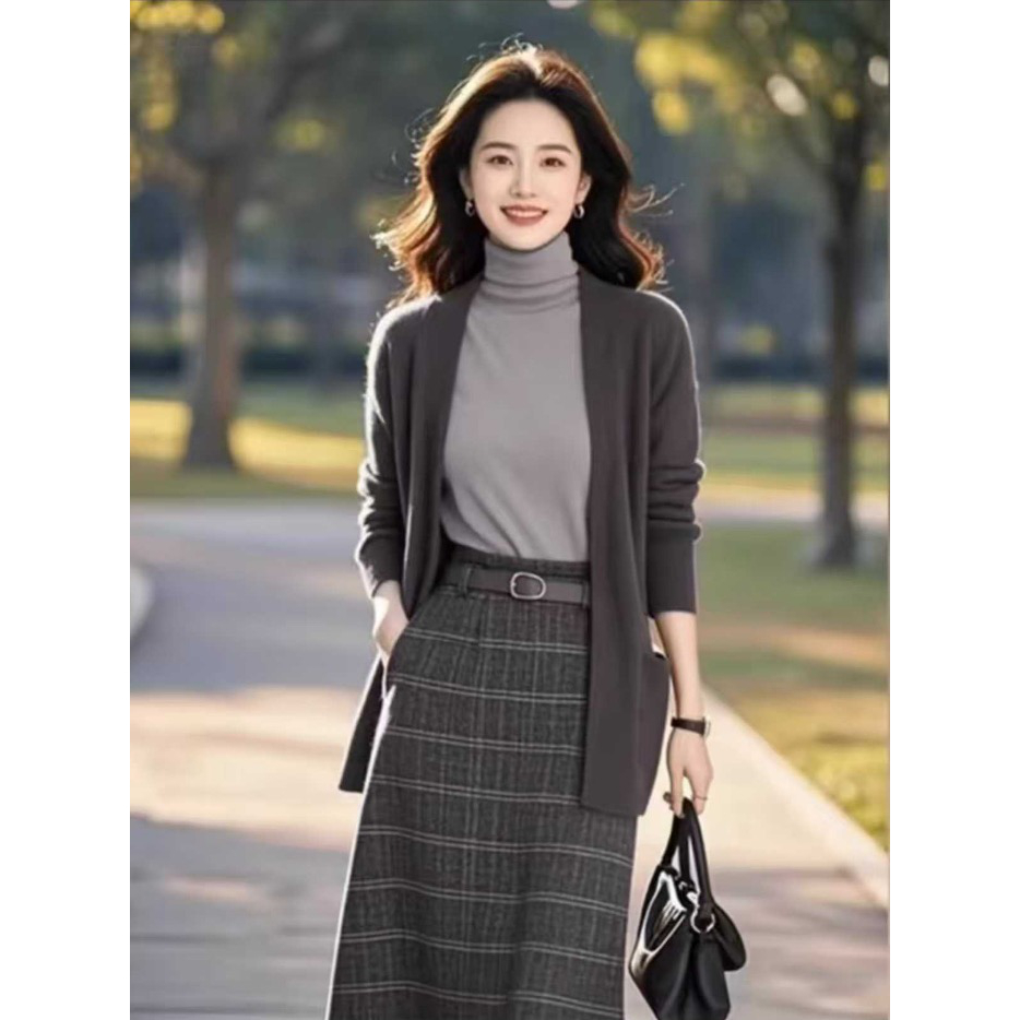 2025针织毛披肩衫2025新款女装秋季针织开衫上衣