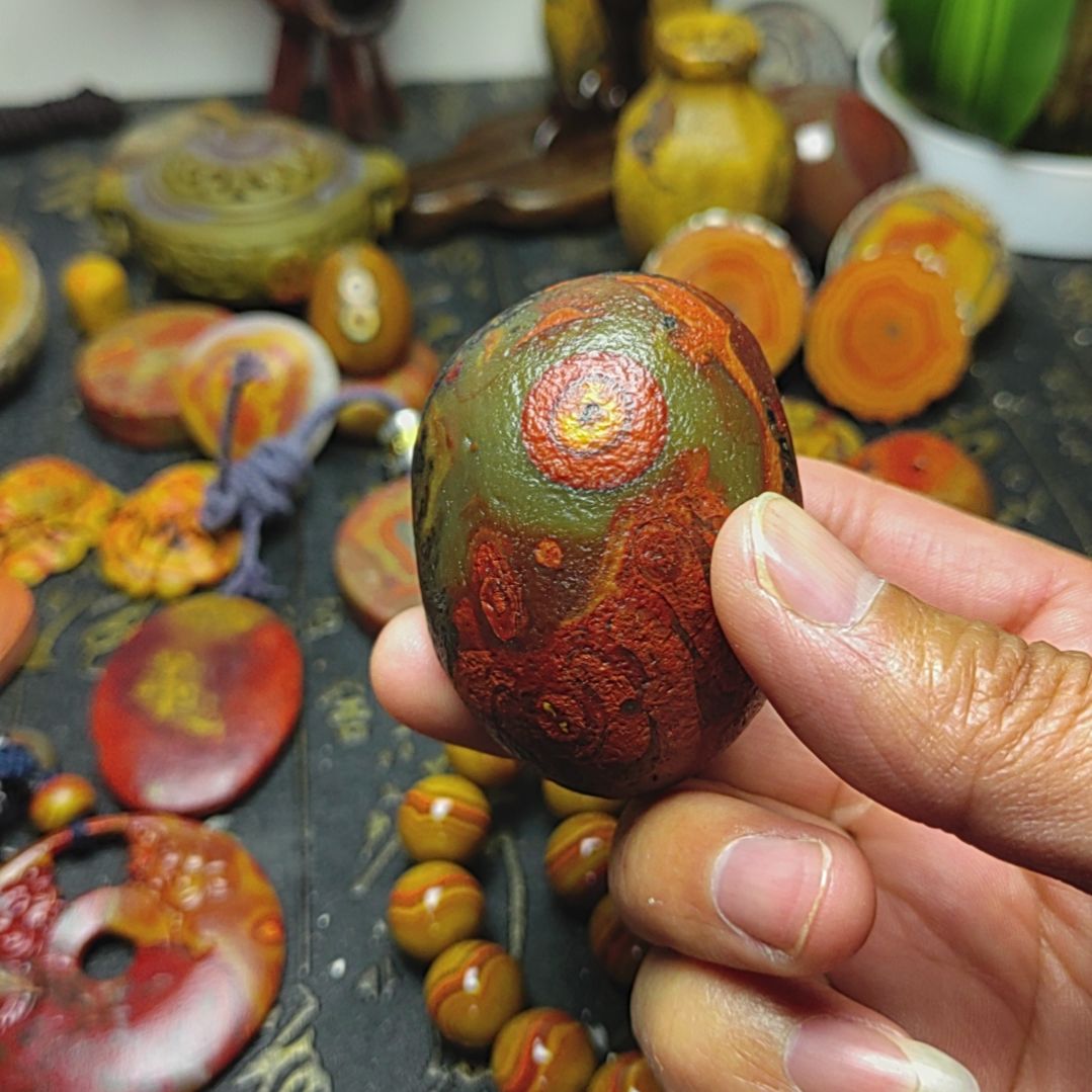 冒***阳玛瑙/玉髓合金颈饰