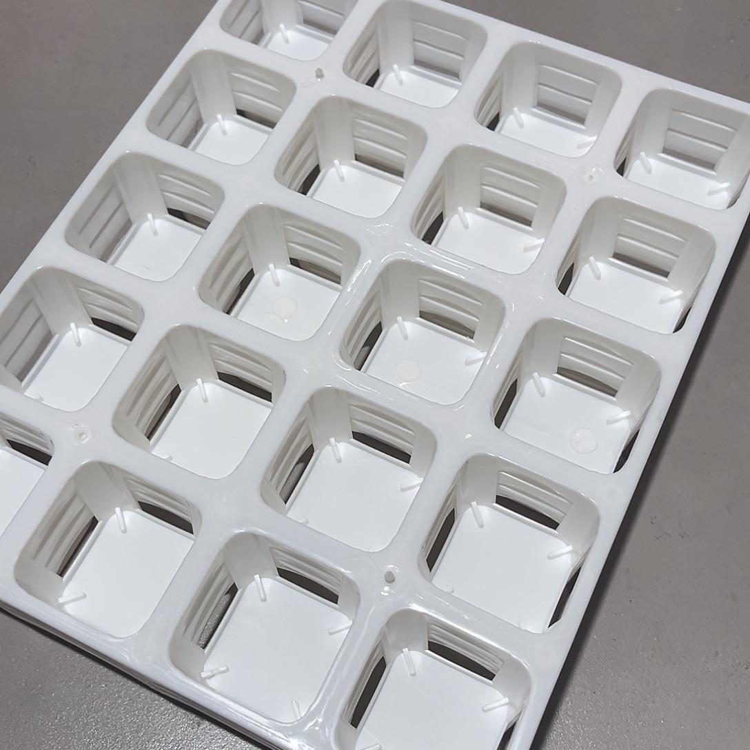 5方盆20孔拖架白色5个不含盆