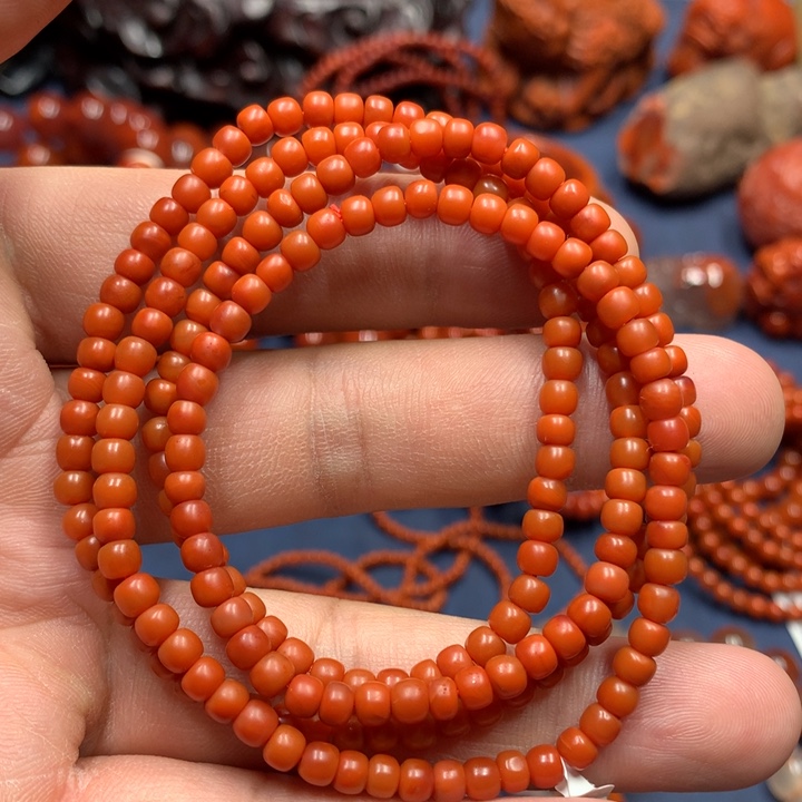 南红玛瑙手串未镶嵌4m m m