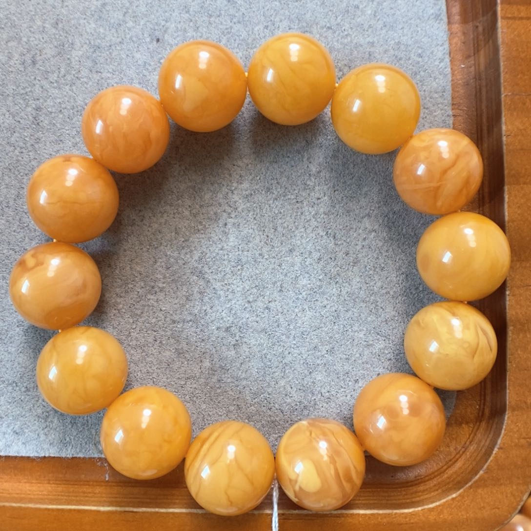 未镶嵌蜜蜡手串蜜蜡手串