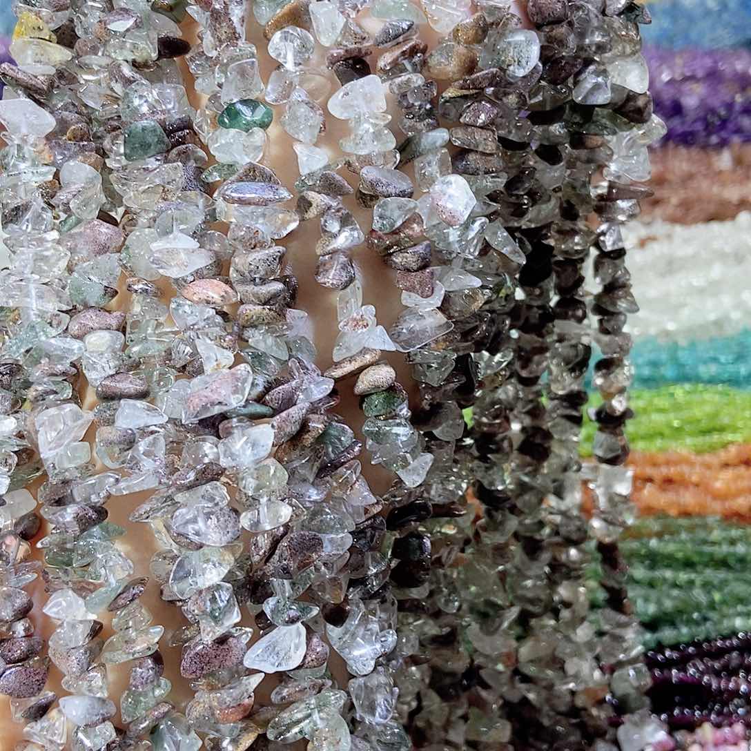 未镶嵌珠宝半成品水晶绿幽灵