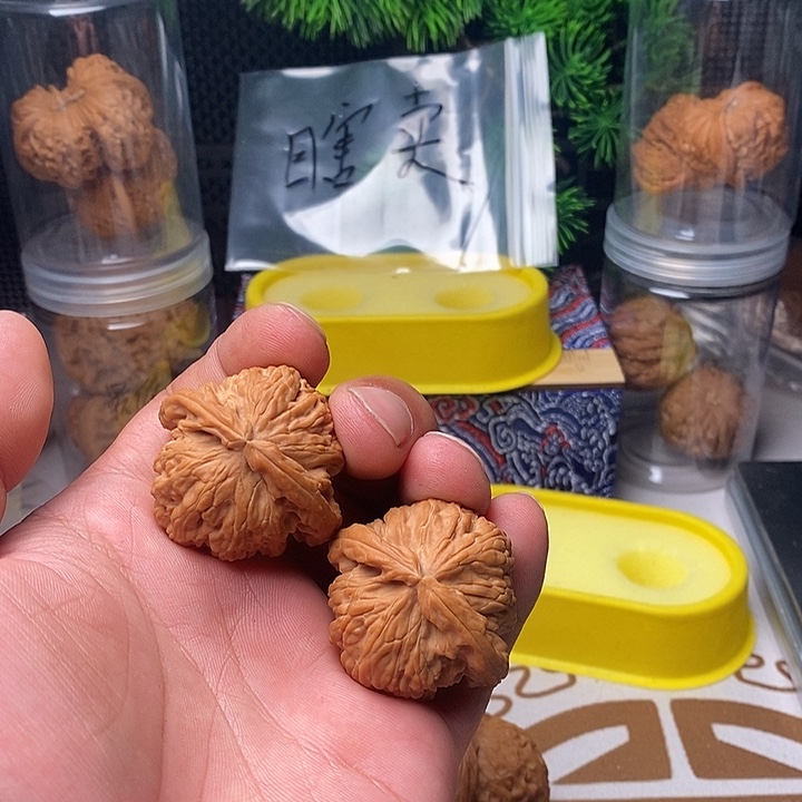 吊坠文玩核桃白狮子