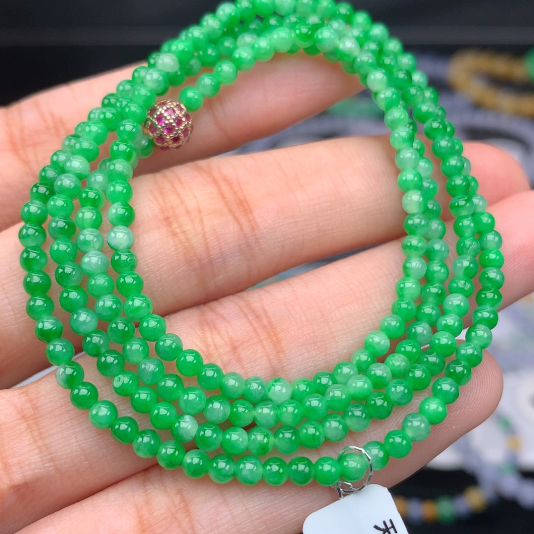 翡翠手链未镶嵌卡