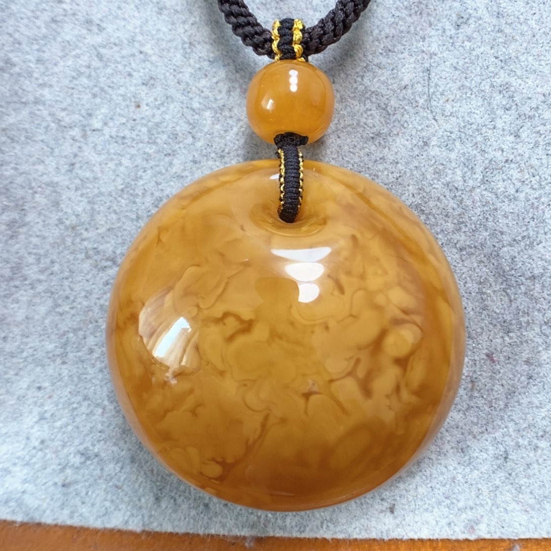 蜜蜡项链未镶嵌蜜蜡吊坠