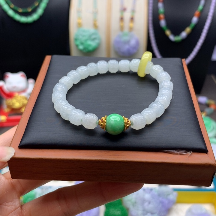 翡翠未镶嵌手链翡翠手串