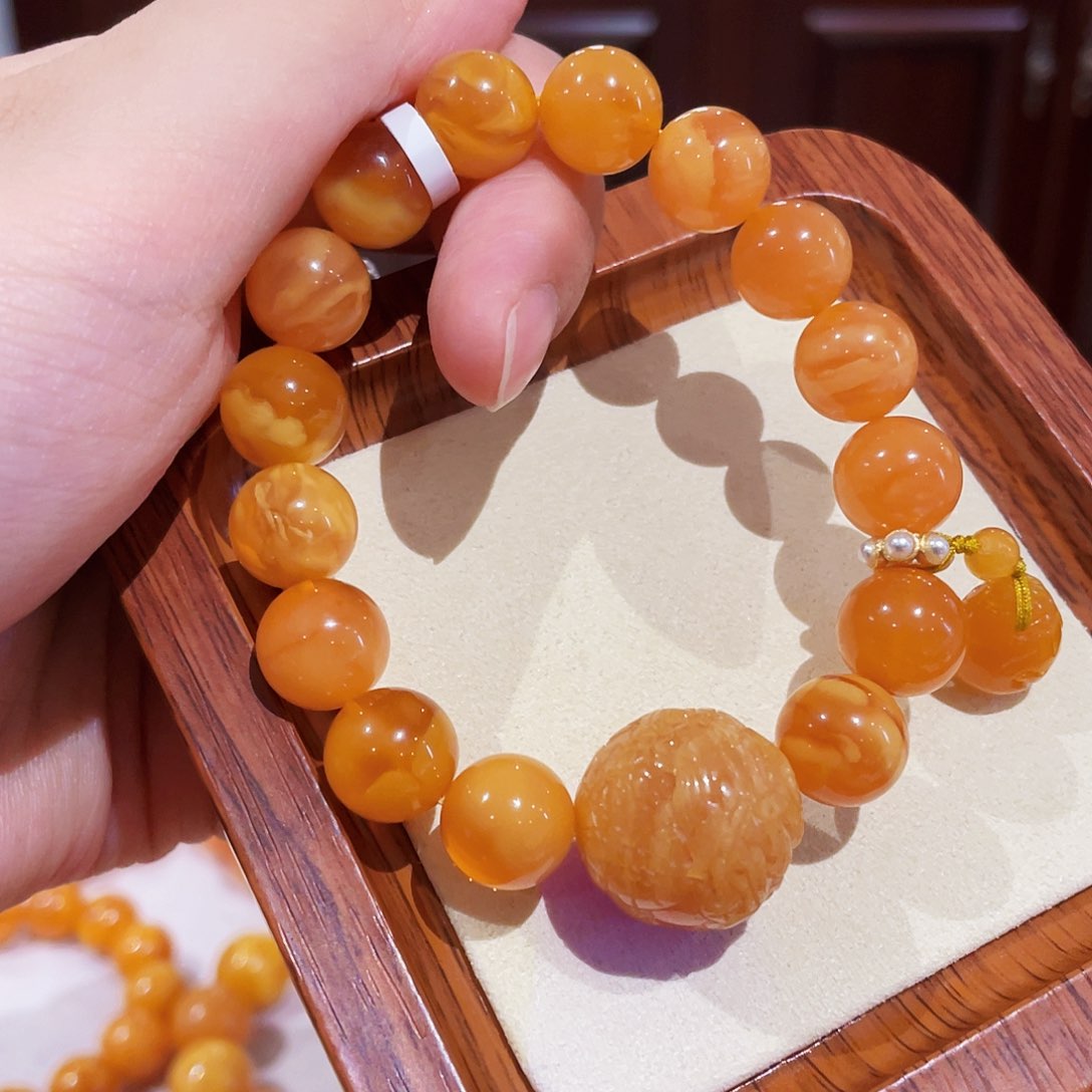 蜜蜡手链未镶嵌手串