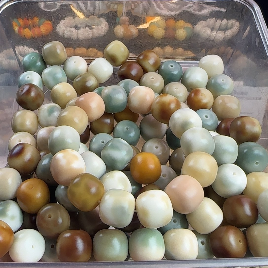 菩提根/象牙果吊坠卡16干磨蓝风信屿桶15颗