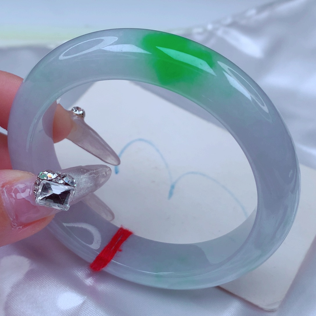 翡翠手镯未镶嵌天然缅甸翡翠A货手镯