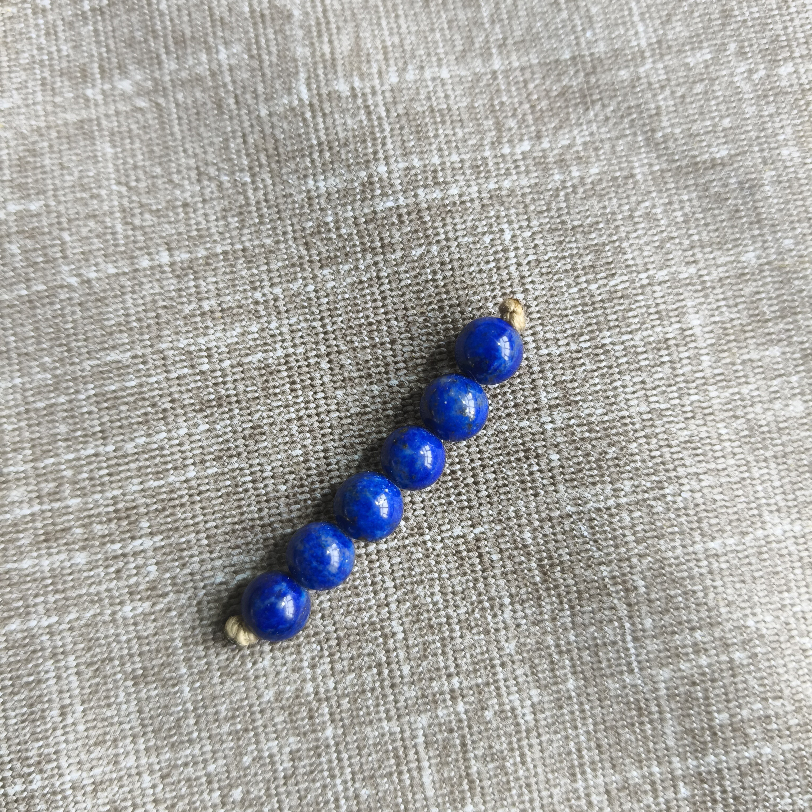 6天然原矿青金石圆珠六颗（多样性散装发货）