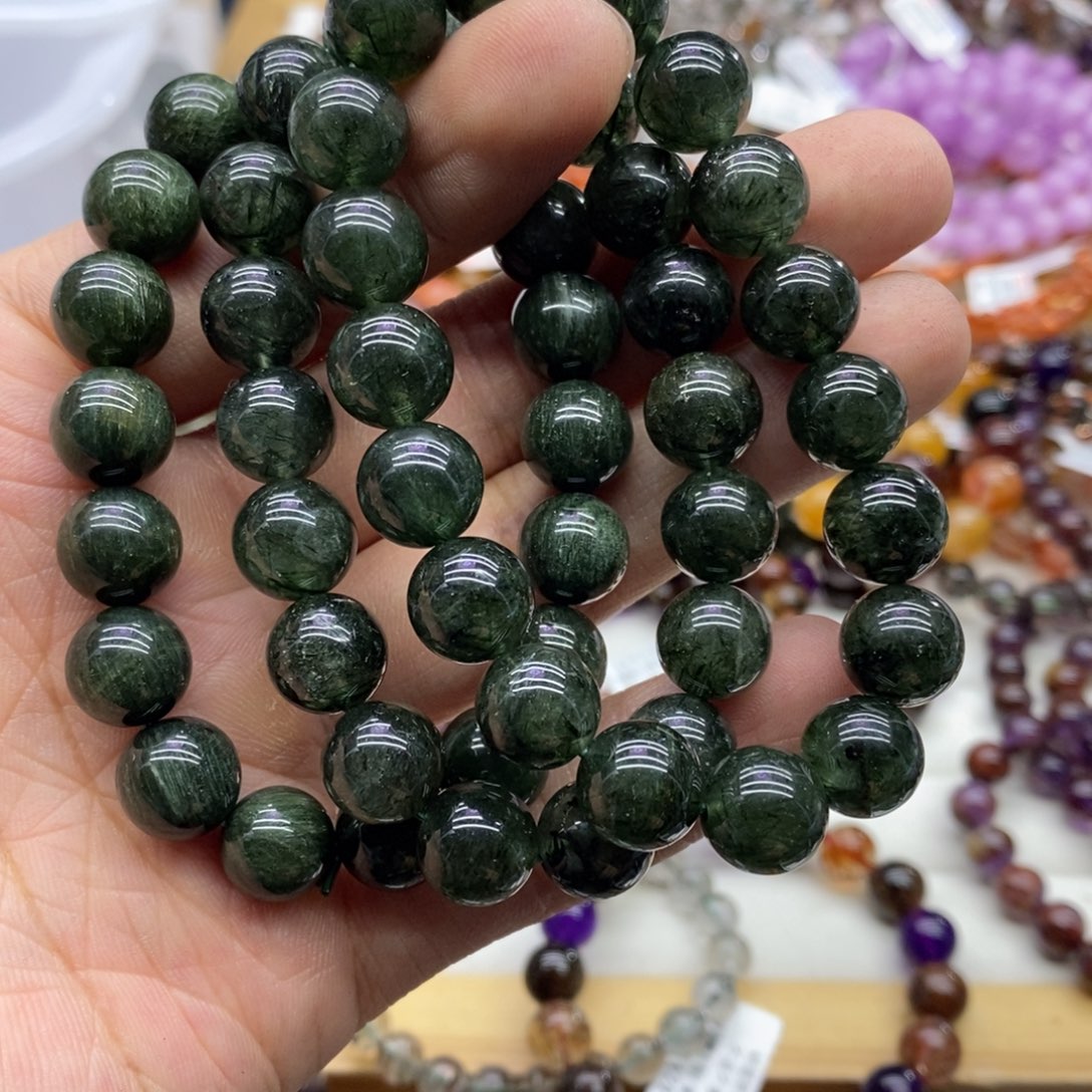 水晶手链未镶嵌多样性发货发一条