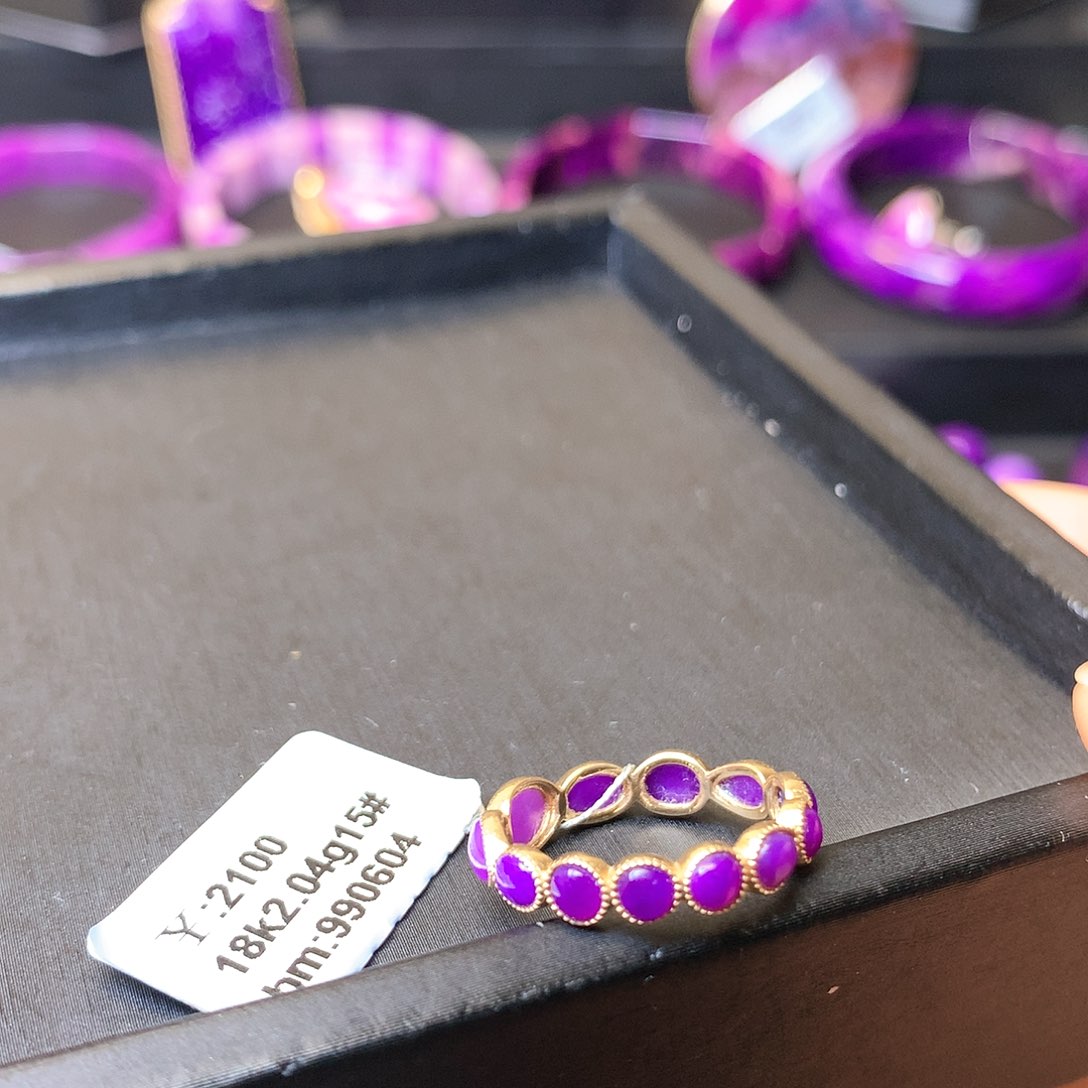 苏纪石（舒俱来）戒指18K金镶嵌