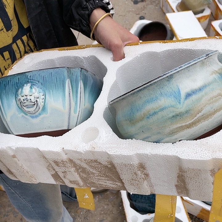 红陶宜兴紫砂花盆