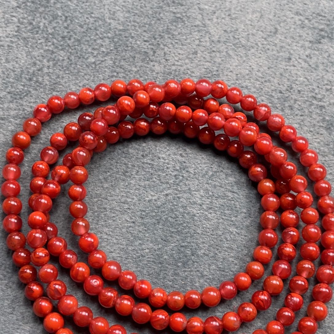 南红玛瑙未镶嵌手链