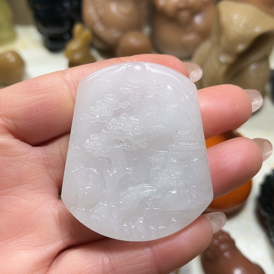白玉菩提吊坠白玉菩提吊坠