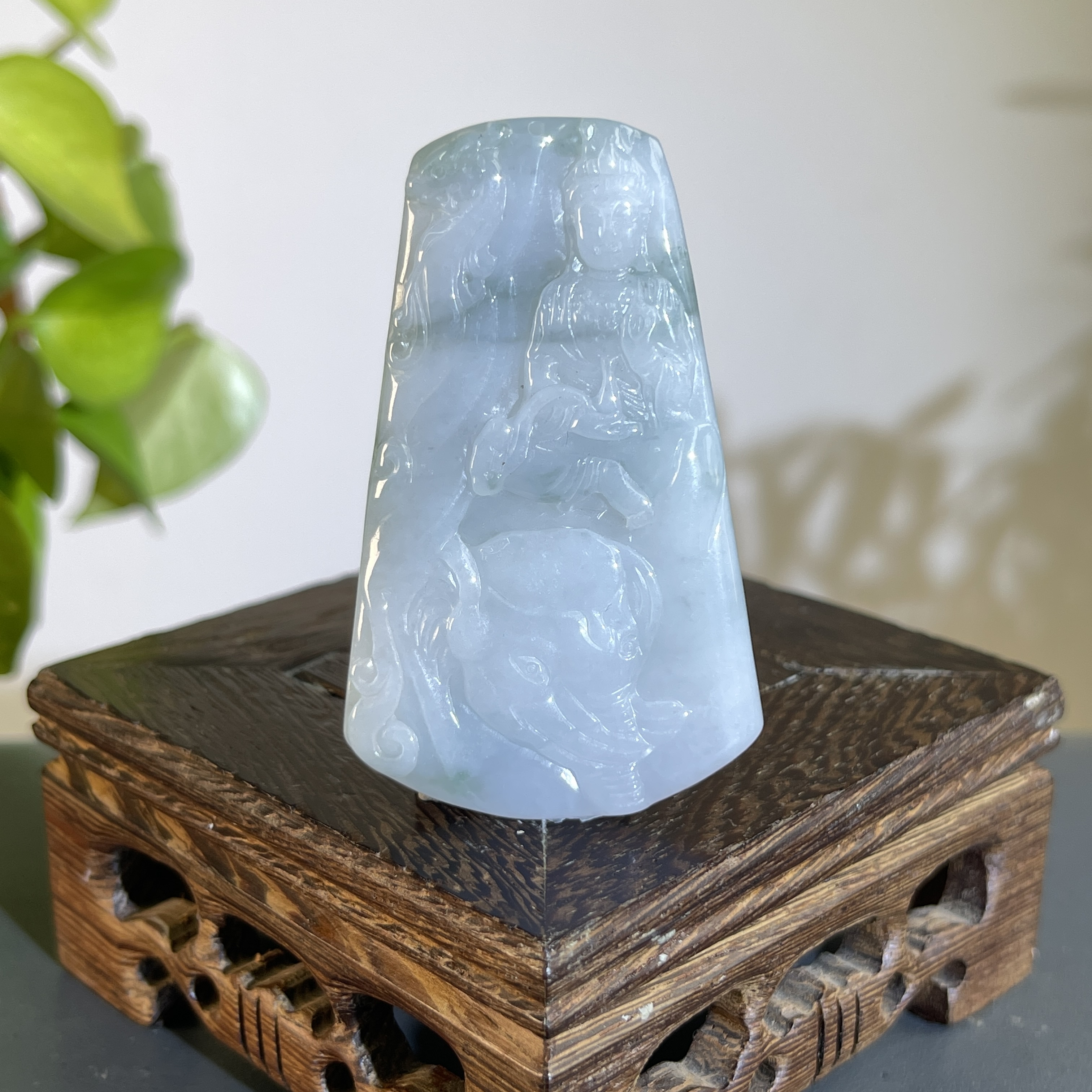 JGB28-30  天然缅甸A货翡翠  普贤